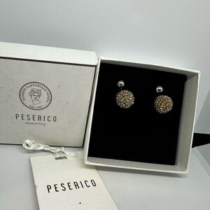 Peserico Beaded Cluster Earrings